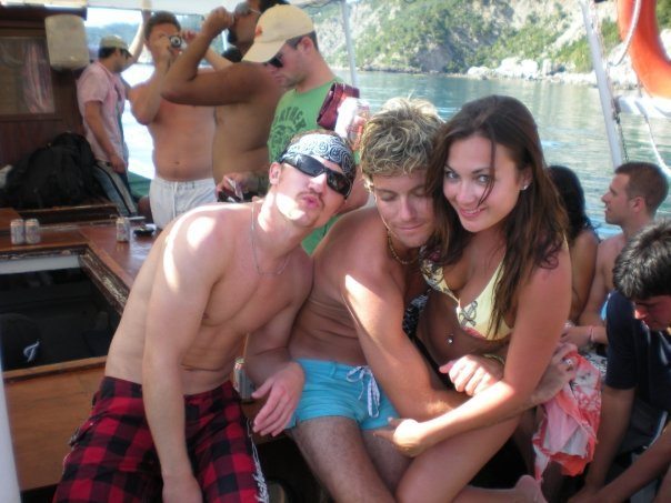 The Australian boy loved me after I lent him my shorts since his completely ripped after he jumped off the cliff...not that he could stand up without his balls falling out...