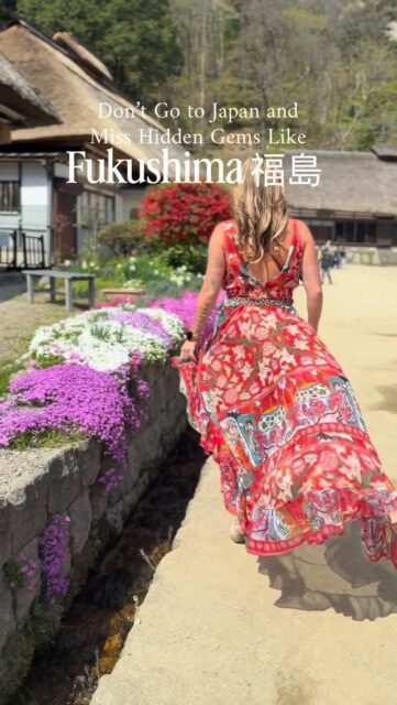 Don’t go to Japan and ONLY visit Tokyo, Kyoto, and Osaka, when there are beautiful hidden gems like Fukushima, just an hour train ride away!

I’ve been to Japan six times now, and have visited six prefectures as well, and I can honestly say that Fukushima was so impressive, that we extended our stay!

I know some people hear “Fukushima” and associate it with the tragedy that happened there in the past, but that was 15 years ago, and today Fukushima is not only safe, but thriving with nature, culture, and traditional, unique experiences!

Some of my favorite things to do there were:

- Take a Samurai class (GREAT for stress relief)
- Stay at a Ryokan and go to the many onsens
- Make your own sushi and eat a lot of it!
- Visit the Fukushima Museum of Art to see famous pieces and traditional ones
- Stroll around Ouchi Juku old town and eat the soba noodles with a giant green onion
- Go for a hike in the mountain National Parks or boat ride on the lakes

This is also where we did that fun little self-made “free foot spa crawl”, and I’d honestly go back just to do that and stay in that area again! (Actually we might, anyone want to join?)

All of the information to plan your trip to Fukushima is on my blog, and also more BTS videos are on the highlight on my profile!

Which of these sounds most magical to you?

#Fukushima #FukushimaTravel #JapanTravelTips 
#japan #solotravel