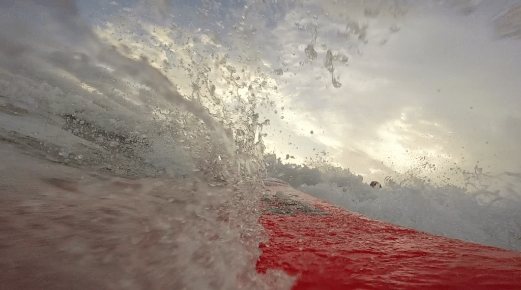 That awkward moment when you're board keeps going and you don't....