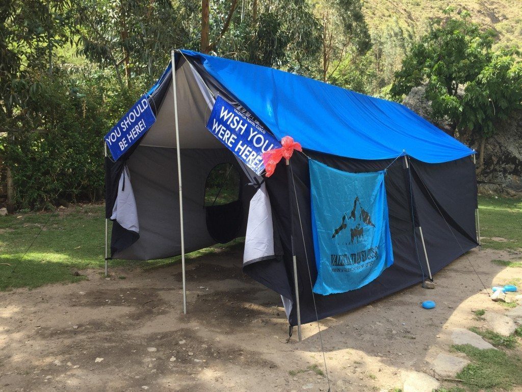 How cute is our lunch tent?!