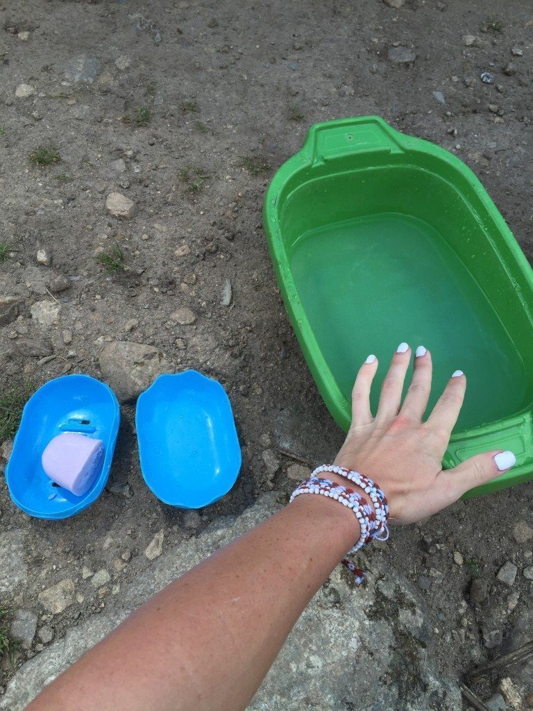 This felt SO NICE after hiking for 3 hours!