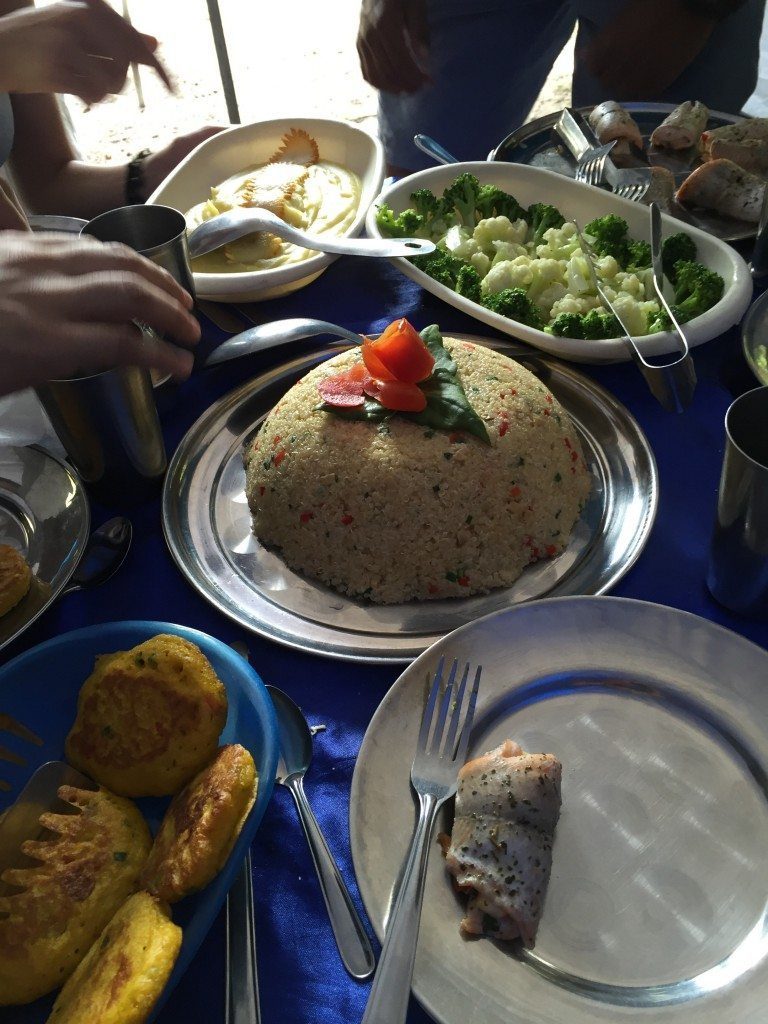 We didn't get meals, we got feasts.