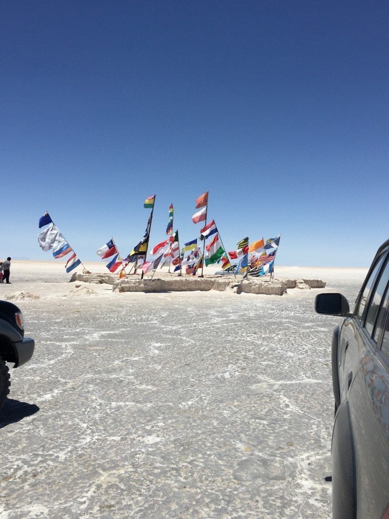 Salt Hotel (well, the flags in front of it)