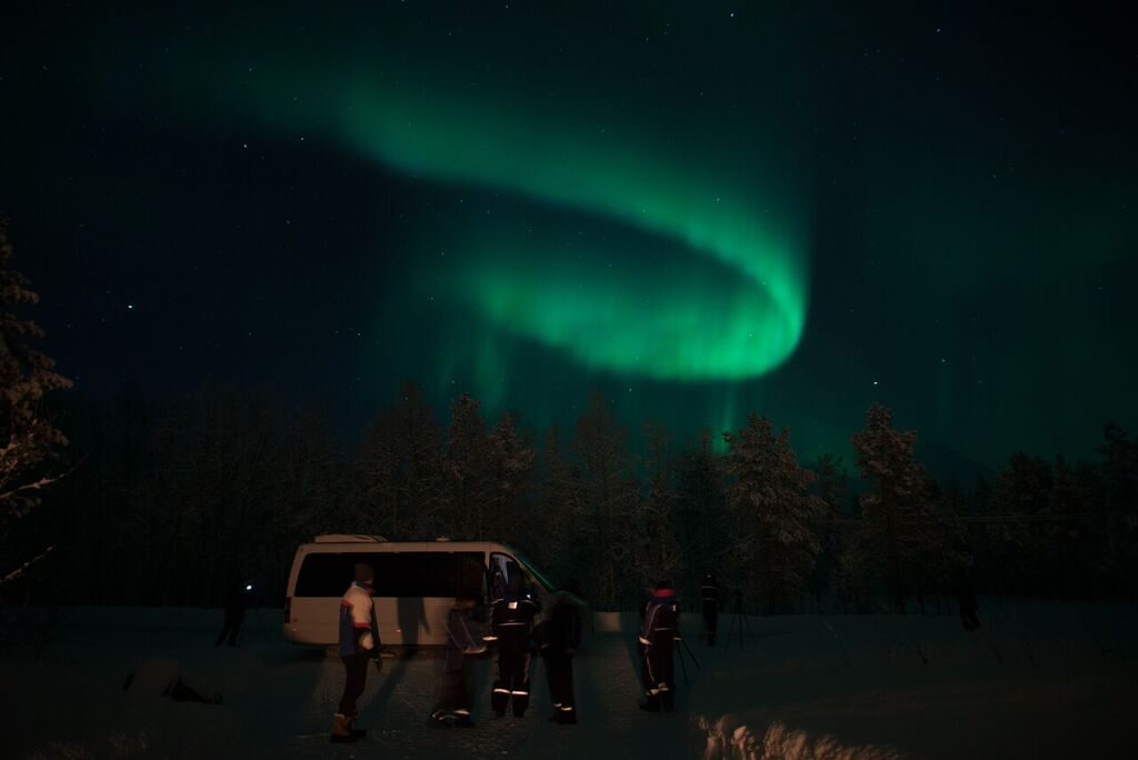 The lights were literally circling us!