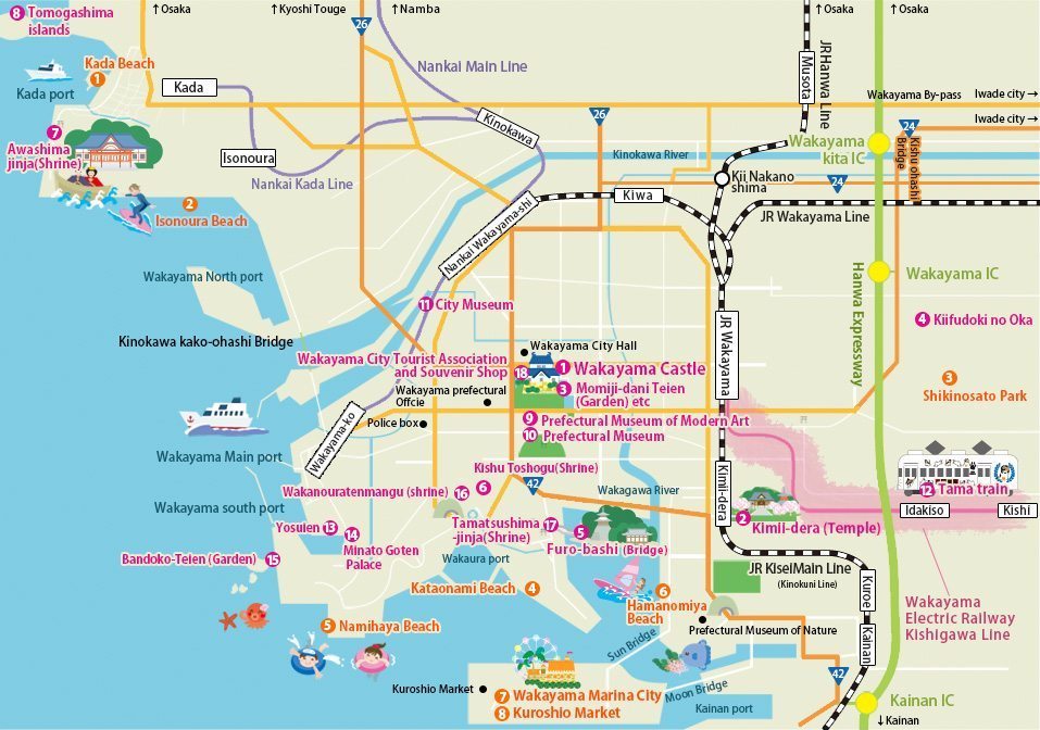 wakayama-sightseeing-map