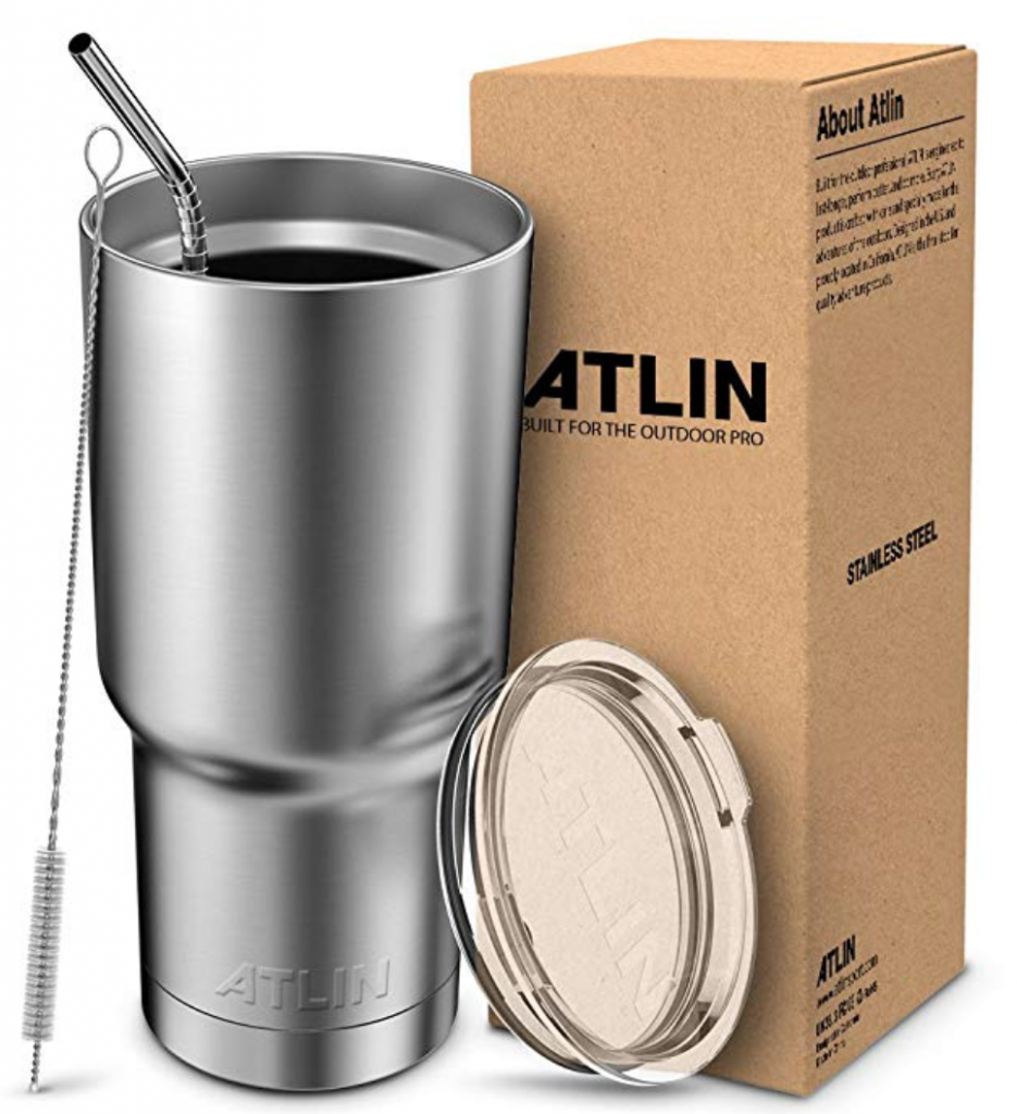 Have your morning coffee and stay eco-friendly with a travel coffee cup.