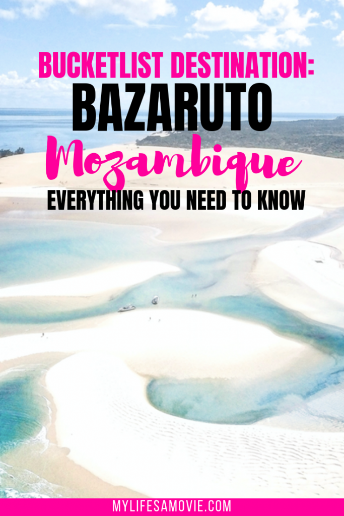 How to plan a trip to Bazarulto island in Mozambique! A rare, unique bucketlist destination because of its white sandbar and rare Dugongs.
