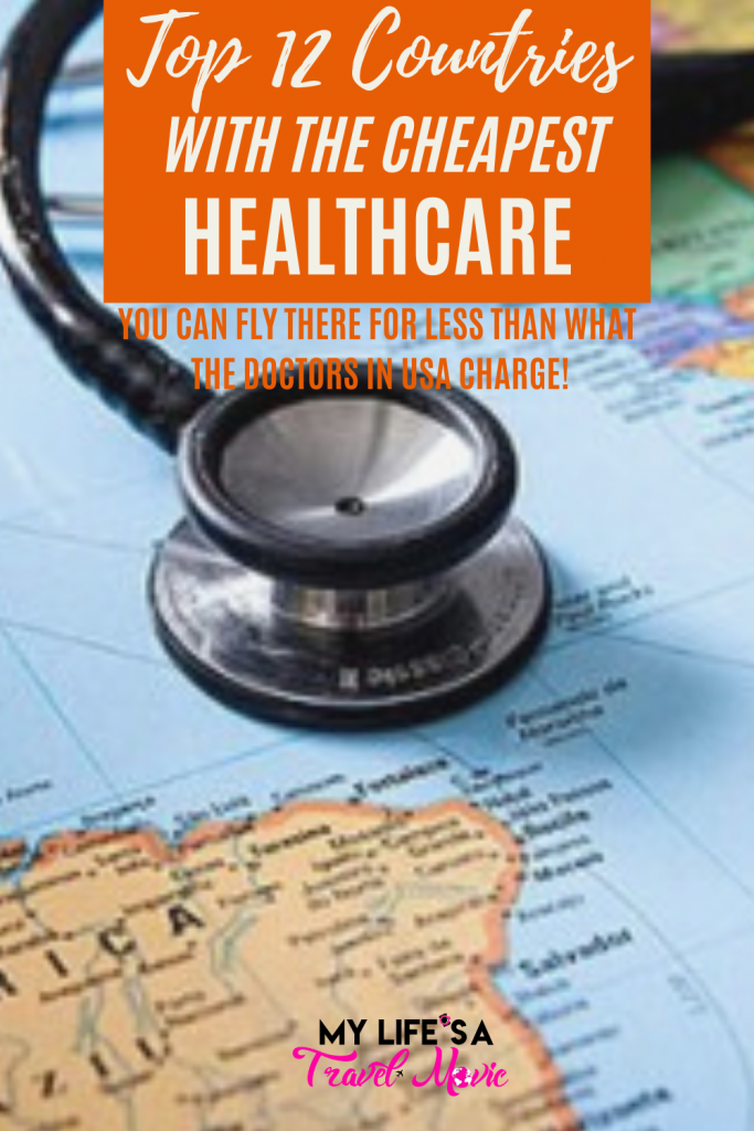 If healthcare costs and insurance in the U.S. worry you constantly, you NEED to read this post! It lists the 12 countries with the cheapest healthcare! Everything from routine doctor visits, to emergency services, and elective procedures, and all cost less (including the flight there) than they do in the U.S.! Take it from someone who has had to go to the hospital in multiple countries, everywhere else is MUCH cheaper!  | #CheapHealthcare #CheapestHealthcare #Healthcare #MedicalTourism