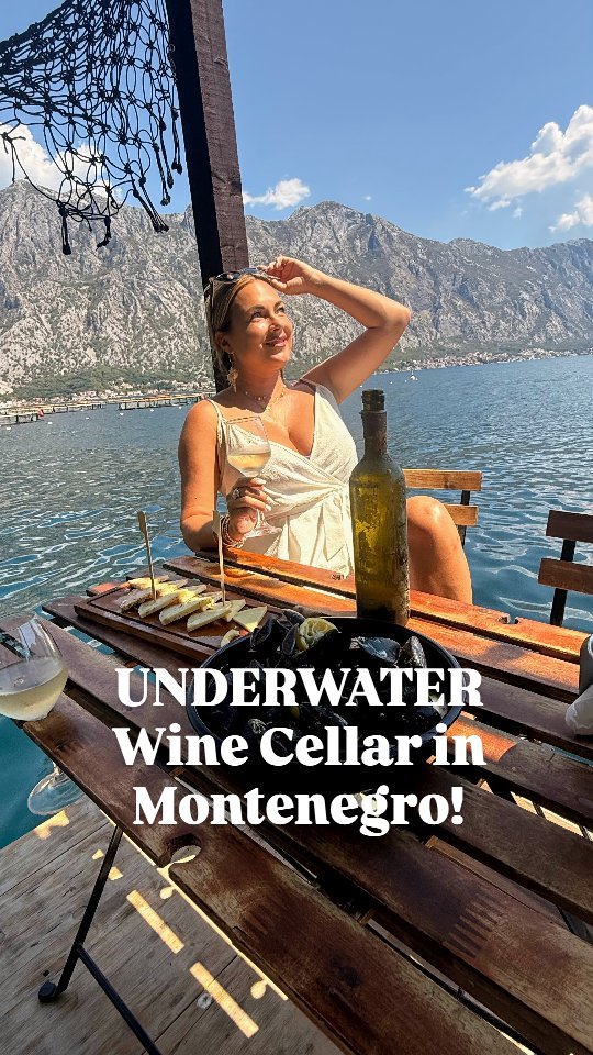 Went to the viral Underwater Wine Cellar in Kotor, Montenegro and here's my honest feedback as someone who lives on a vineyard by the sea in Italy!

[Comment "Kotor" and I'll send you the extensive detailed Balkans Roadtrip itinerary and tips I just made, including all the info to go here!]

It's definitely a unique concept, I've only seen one other like it in Sardinia but they don't offer tastings like this. So 10/10 for the idea to do a floating barge Wine bar!

The wine was pretty good, not sure about the pricing at €55 per bottle minimum and no option for wine by the glass.

Also it was very expensive to get there... €100 for a 20 minute round-trip water taxi..

Also you don't really dive down for your own bottle they pull up a crate and take it from there but you can ask if you can go do it!

I didn't feel it was most welcoming vibe but it was also high season and they're super popular so... 🙃

What do you think? Would you spend $150+ for this experience??

---------------

For anyone new here, hi! I'm Alyssa Ramos of @mylifesatravelmovie, one of the very first "travel influencers" and now one of the most traveled and most experienced solo female travelers in the world! I've been traveling and creating content for 14 years now, in over 150 countries, and i specialize in solo female adventure travel, and misunderstood destinations! Follow me for unique places, useful tips, and to join my trips!