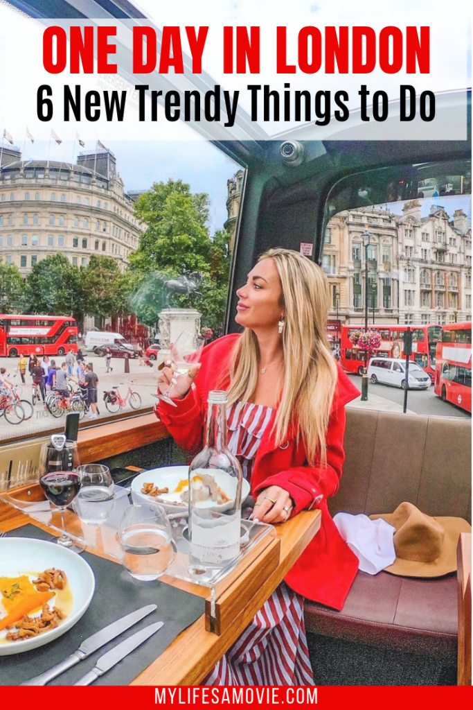Have only one day in London and want to see and do as much as possible? Skip the typical tourist sightseeing itineraries and check out these 6 new trendy things to do in London! From a double decker bus that serves you gourmet meals as you tour London's top sites, to High Tea with toilet pods shaped as eggs! This is guaranteed to be the most fun you can have in one day in London!