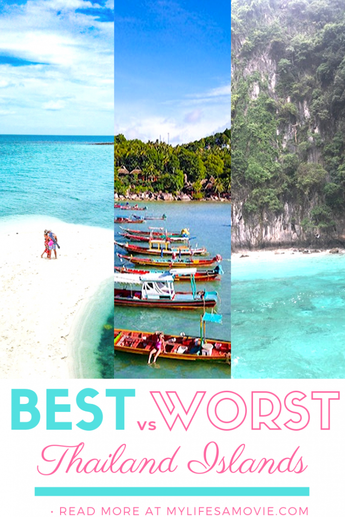 The best Thailand islands are constantly changing, and that means, so are the worst! Don't get surprised by unmet expectations when you get to certain popular islands and find they aren't what you dreamed of! Many Thailand islands get over crowded and over priced, but don't worry, a lot are still paradise destinations! On my list of the best Thailand Islands in 2019 are Koh Tao, Phi Phi Islands, and certain beach towns like Khaolak and Ao Nang. Read more for my full list!