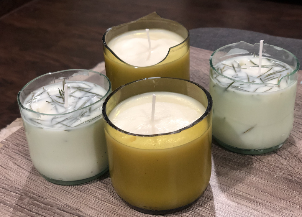 holiday essential oils candles