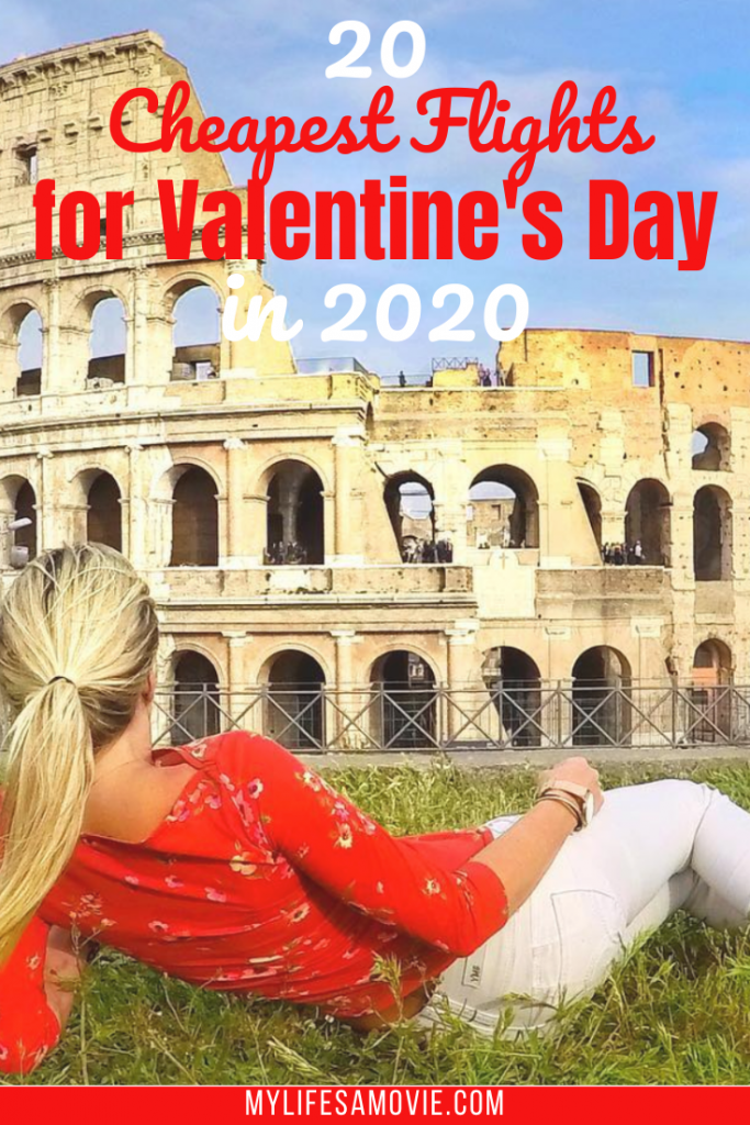Here's the 20 cheapest flights for Valentine's Day in 2020! A quick search with your own departure city will give you similar results! Starting with the cheapest destination being Las Vegas in the U.S., and ranging to less than $400 for the most romantic destinations like Italy and France! Check out the cheapest flights for Valentine's Day in 2020 and make this the best year yet whether you're solo or coupled up!