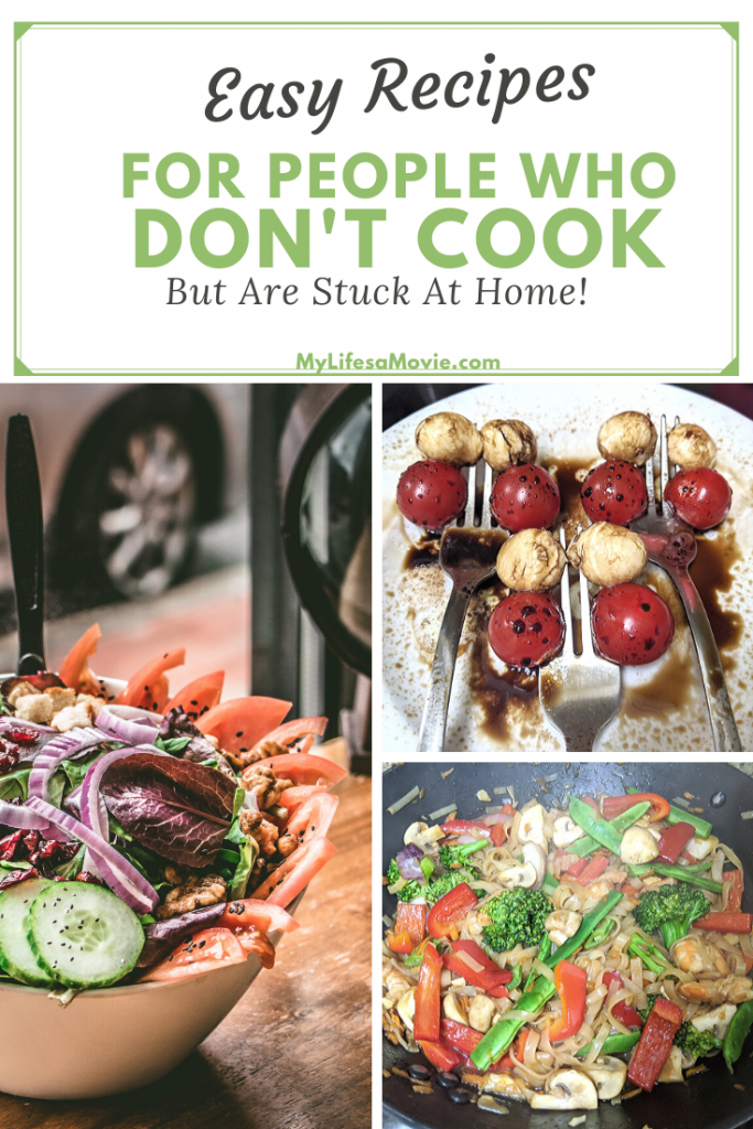 Don't normally cook but stuck at home right now? I'm in the same boat, which is why I posted 16 of my easy recipes for people who don't cook, like me! They're delicious, healthy, and most important of all, EASY! My boyfriend is impressed every time, even though I barely know what I'm doing! Includes easy recipes for: Paella, Home made Ceasar Dressing, Shrimp Stir Fry, BBQ Salmon, Lox Toast, and more!