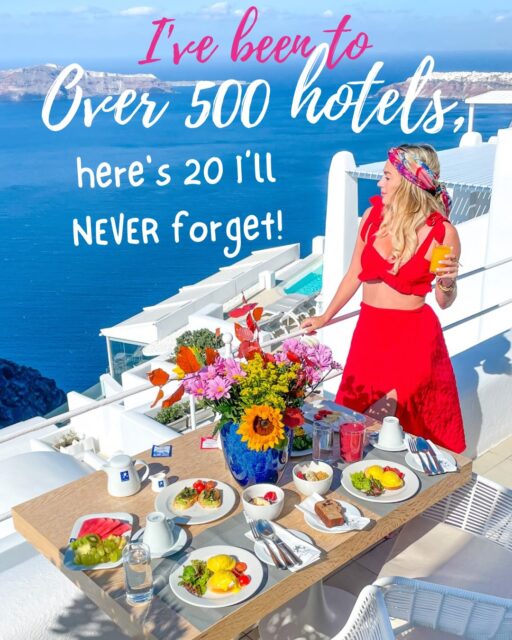 I’ve stayed at over 500 hotels in my 12 years of traveling to around 20 countries per year, here’s 20 that absolutely blew my mind and I cannot forget!!

Swipe to see each caption for the name and location of these beauties (and some just bizarre!)

I have a full list with links of the hotels here and ones I’ve posted about, linked on my bio! Please use those links if you book these places bc most don’t pay me to give this free publicity so the way I can monetize is using the links, it costs you nothing, and helps me a lot, thanks!! 😁😁😁

The currently viral @shebara resort in Saudi Arabia with UFO looking over-water bungalows! Costs around $2-4k per night and doesn’t include the transfer to get to the island…

Check out my Shebara blog post for full details!

Probably the most bizarre hotel I’ve ever stayed at is this one in Turkmenistan. It’s known as “the wedding hotel” bc it’s where most people have their receptions, but the ground floor wing behind me is open for tourists….except, I was the only one there and it seemed like it had been empty for a while..

You can’t book hotels on your own in Turkmenistan, you have to take a tour and have a letter of invitation. Full blog post with that info too.

I’m scheduled to return to Turkmenistan in October and also next year with @mylifesatraveltribe (sold out though, join the waitlist!)

I never would have guessed I’d end up living on a vineyard and recalling @pacheca.group The Wine House as inspo for a future rental project!!

These wine barrel rooms are in Portugal. Who thinks I should try to build some on our vineyard in Sardinia Italy?

One of the bougiest hotel experiences is at @anantaramaiaseychelles ! The villas are beautiful but it was the 24/7 butler service that I can’t forget!

The Seychelles was my 100th country, and they brought me enough wine bottles to write out the number in my private jacuzzi!

One of my all time favorites is @tulia_zanzibar 😻 it’s one of the most beautiful, thoughtfully designed, sustainable resorts I’ve experienced, AND it has a water slide!

Scotland surprised me a lot with its incredible hotel options! Namely, all of the castles! There’s so many of them!!! 

An incredibly u