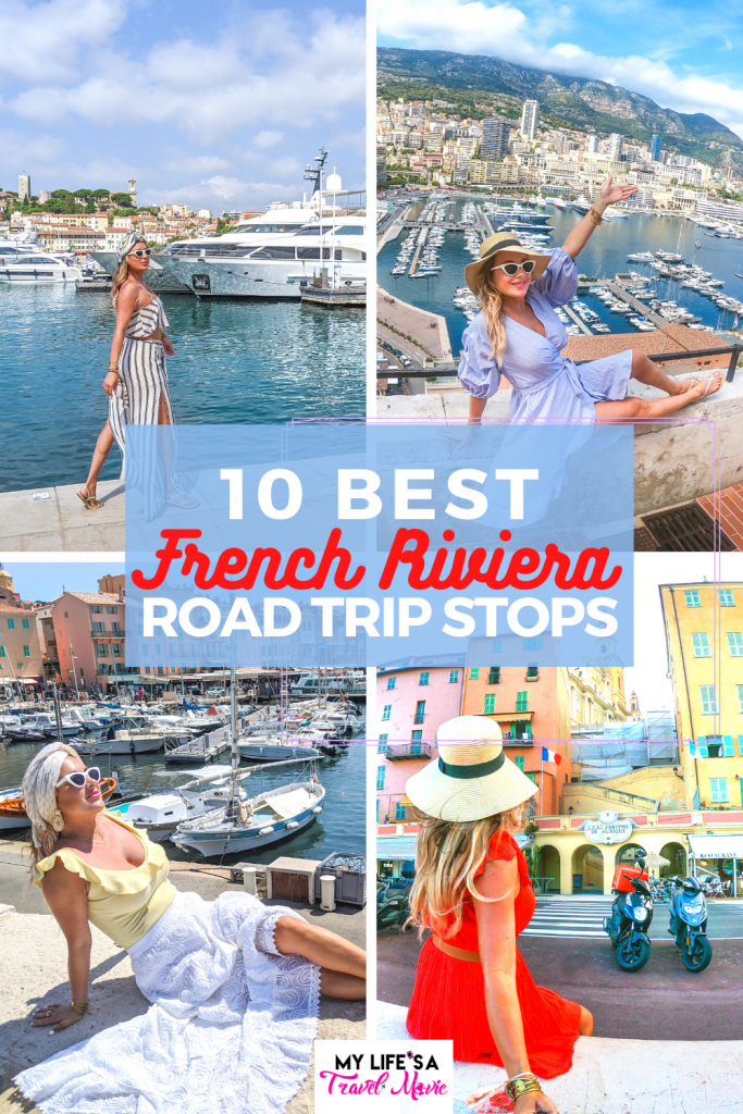 Here's tips and details for the 10 best French Riviera road trip stops! Including two in Provence, and one that's it's own country (Monaco)! Also find out how to see all of these French Riviera stops on a budget!