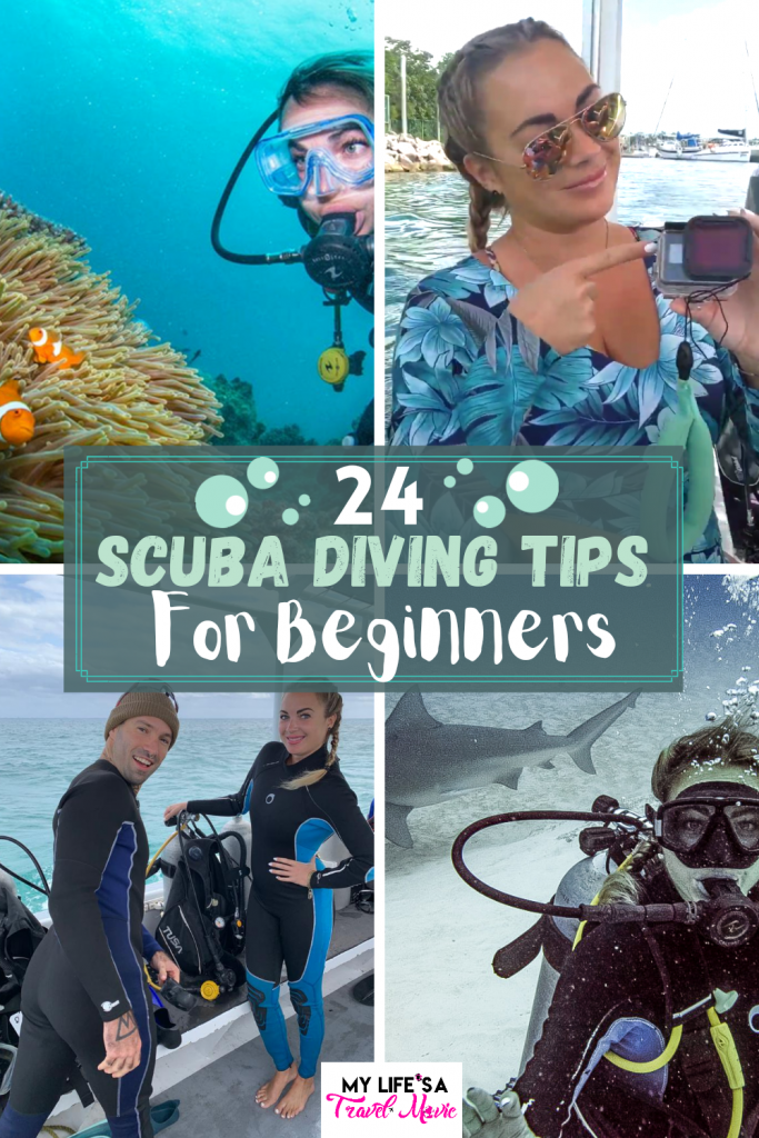 Here's 24 Scuba Diving Tips for Beginners AND Anxious Divers like me! I have gone scuba diving over 30 times in 10 countries, including with bull sharks, and I still get anxious, so I listed all the scuba diving tips for how to handle it! Hope it helps!

#scuba #scubadiving #girlsthatscuba #PADI