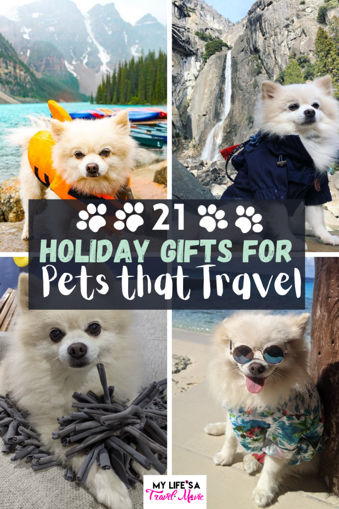 Here's 21 Holiday gifts for pets that travel that's perfect for you or someone you know, who travels with their pet! From CBD treats to ESA Certification, and even a camera that throws dog treats! It's also my pup's first collab so please check it out, hehe! 

#giftsforpets #pettravel #holidaygifts #giftguide