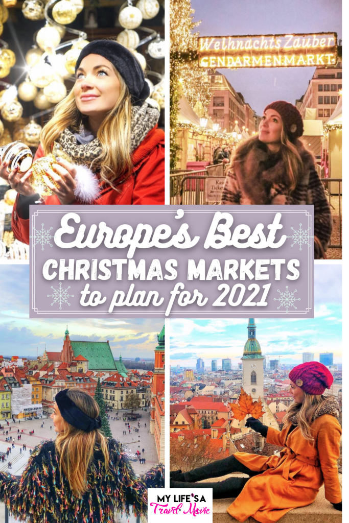 Save this list of Europe's best Christmas Markets to plan for 2021! Four different countries, all the names and locations of the best Christmas Markets, plus tips so you don't freeze! Don't forget to collect your gluwein mugs!

#christmasmarkets #europe #europetravel 