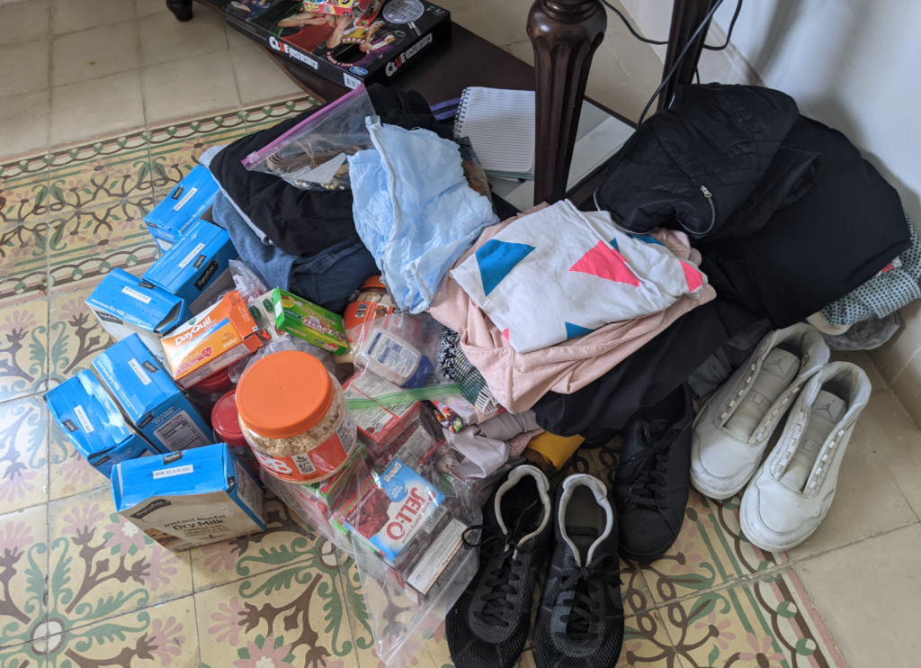 support the locals with clothing donations