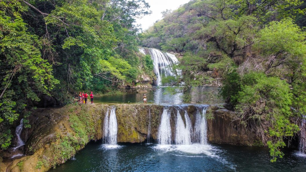 Micos waterfalls in Huasteca Potosina mexico