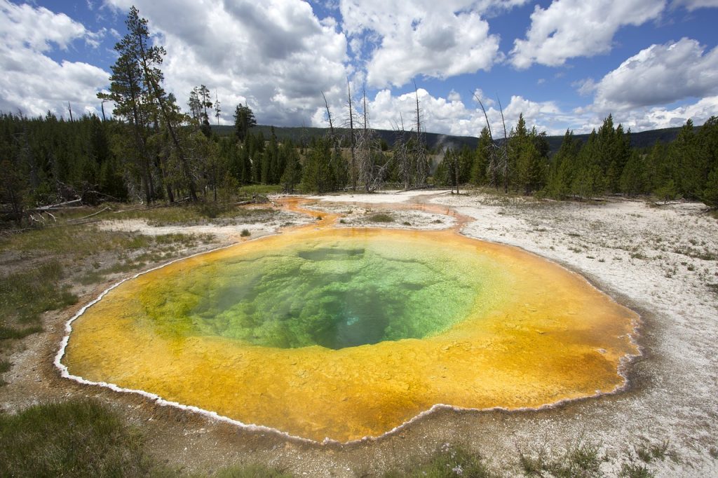 Morning Glory Pool best photo spots in yellowstone
