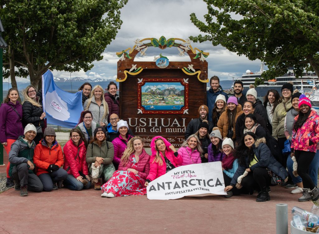 ushuaia group trip with mylifesatravelmovie