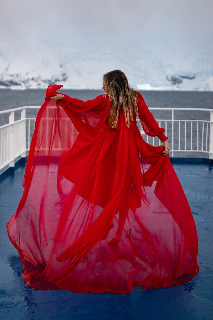 the girl who wears gowns in antarctica mylifesatravelmovie alyssa ramos