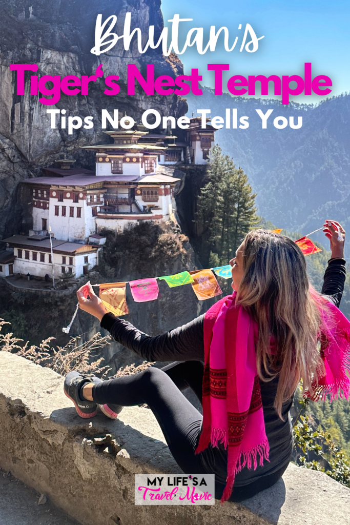 Important tips for seeing Bhutan's famous Tiger's Nest Temple that no one tells you! Like it requires about 4 hours of hiking, up to an altitude of 3,100 meters (9300 feet), and you can't take photos inside, but the temples inside are stunning!