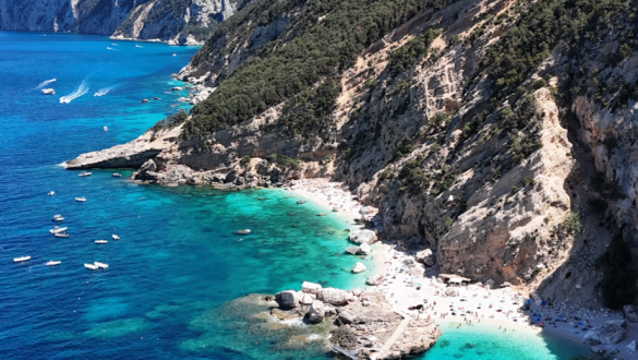 cala mariolu baunei coast sardinia italy