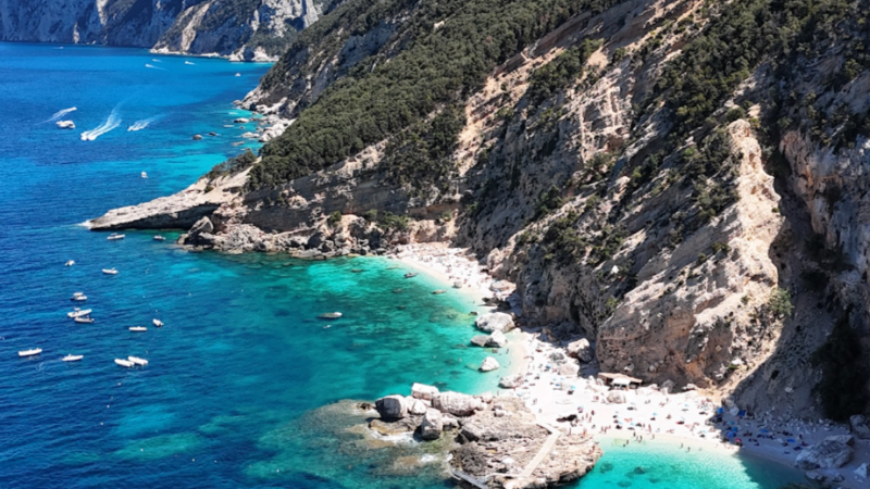 cala mariolu baunei coast sardinia italy