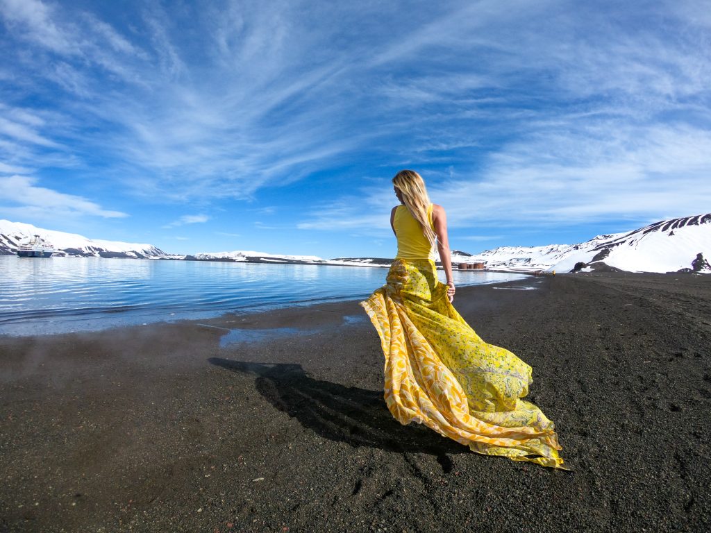 deception island beach in antarctica