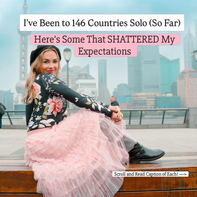 As I approach my 150th country and 12 years of continuous travel, I’ve decided it’s time to start reflecting back on all of these extraordinary places and experiences, and what better way than to finally answer the top question I get, “What’s been your favorite country?”

My answer is usually, “The next one!”

But now it’s time to go more in depth! Every week I’ll be posting what my favorites have (and have not) been, but in a variety of topics!

Please read the caption of each for the country and why it shattered my expectations! 

My passion has and always will be photography and writing, so please let me know if you enjoy posts like this one, and also any “best or worst” topics you’d like me to cover! 

Thank you, as always, I appreciate each and every one of you who has followed my journey around the world!

—————

For anyone new here: Hi! I’m Alyssa Ramos, one of this generations’ most traveled and most experienced solo travel women in the world! I’ve been to 146 countries so far, and Antarctica 4x over 12 years, with a passion for shattering negative stereotypes about women, animals, cultures, and countries. My goal is to inspire you to travel off the typical path. Follow me @mylifesatravelmovie for expert tips and inspiration! 

BURUNDI — This has been one of my favorite “hidden gems” in Africa, and it completely shattered my expectations (even though I got off the plane in the wrong country trying to get there)! I was shown around by locals, who took me to an incredible waterfall, a drum ceremony, and then they invited me to a wedding!! It’s been one of the most real, unique experiences I’ve had, and I’d love to talk more about it!

CHINA — My current fascination is exploring as much of China as I can! After a bad experience in my early travels, I finally returned with a lot more travel experience, and absolutely fell in love. China is truly ahead of the curve, and as they say “living in the future”, but I also loved that I could still experience a lot of their traditional past!

SAUDI ARABIA — before I got stuck in the woarzone earlier this year, I traveled solo to Saudi expecting difficulties and judgement. Instead, I was treated with respect, and I