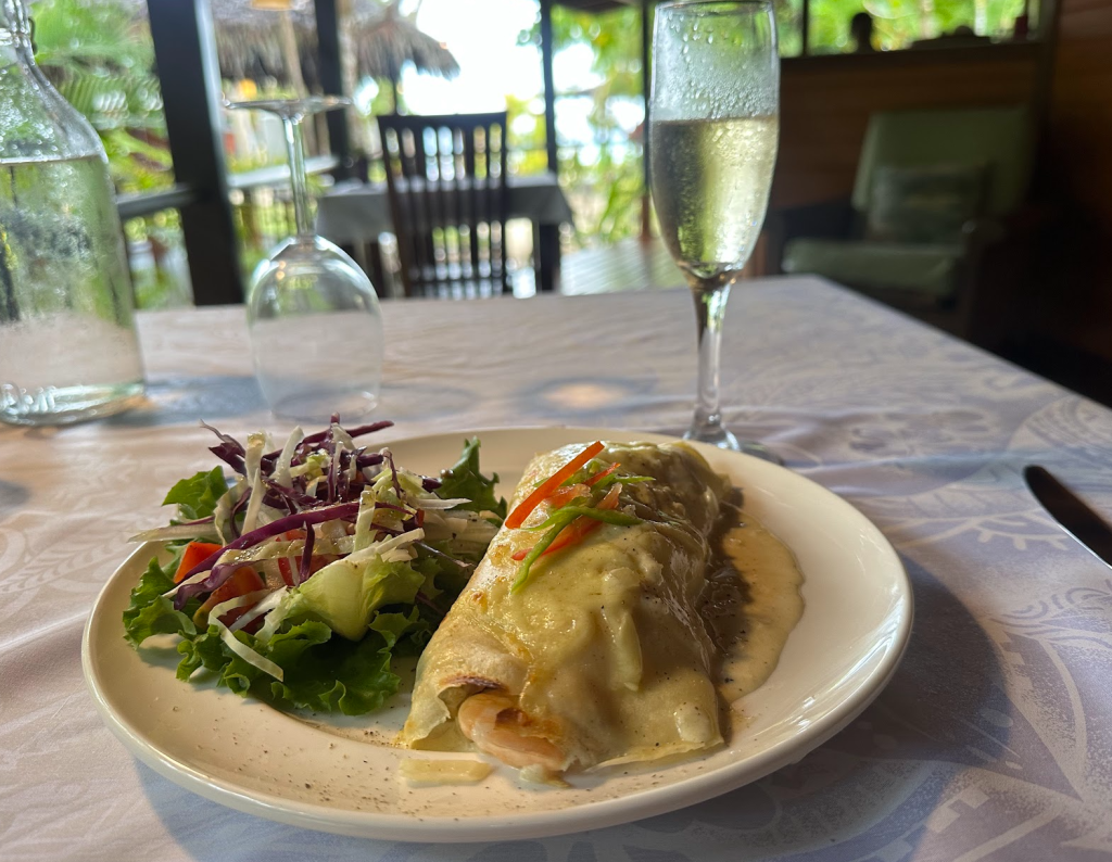 lunch at exclusive sunrise eco resort