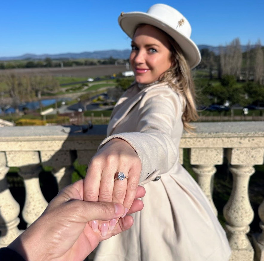 lab grown diamond engagement ring from Madonna worn by Alyssa Ramos mylifesamovie.com