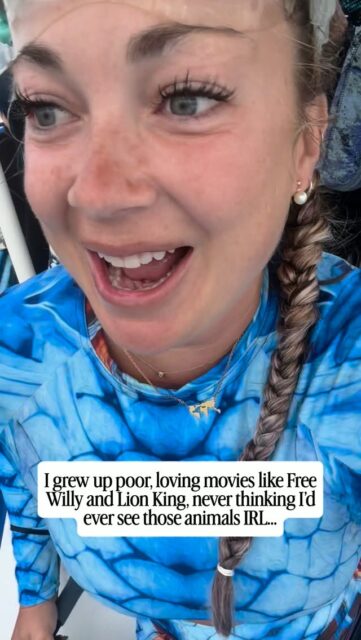 Fact: when I was young, I never thought I’d get to leave the country. I grew up with hand-me-downs and free-or-reduced lunch (iykyk), with a hard working single mom and 3 other siblings. 

My favorite movies were any Disney movies with animals, and of course, Free Willy! 

I used to dream of seeing those animals in the wild…and when I grew up, I learned the motto “Dreams don’t work unless you do”, worked my butt off, built a successful travel career, and now get to see alllllll the animals!

So if you’re thinking “she’s living my dream”, remember, it was once mine too, and if I can make it happen, so can you!

All of my travel tips and itineraries for these places are available on my blog - mylifesamovie.com !

They are all ethical animal encounters, and the responsible tourism to see them helps protect them against poaching!

Locations:

- Orcas in Baja, Mexico
- Elephants at a sanctuary (formerly used for riding and saved now, please don’t ride elephants!)
- Lions in the wild of Serengeti

Any other animal lovers out there?

————-

For anyone new here: Hi! I’m Alyssa Ramos of @mylifesatravelmovie - one of the most traveled and most experienced solo travel women in the world! I’ve been to 146 countries so far over 12 years, and love rare destinations and animals! My goal is to inspire you to travel off the typical path and to shatter negative stereotypes about “dangerous” destinations. Follow me for expert tips and inspiration!