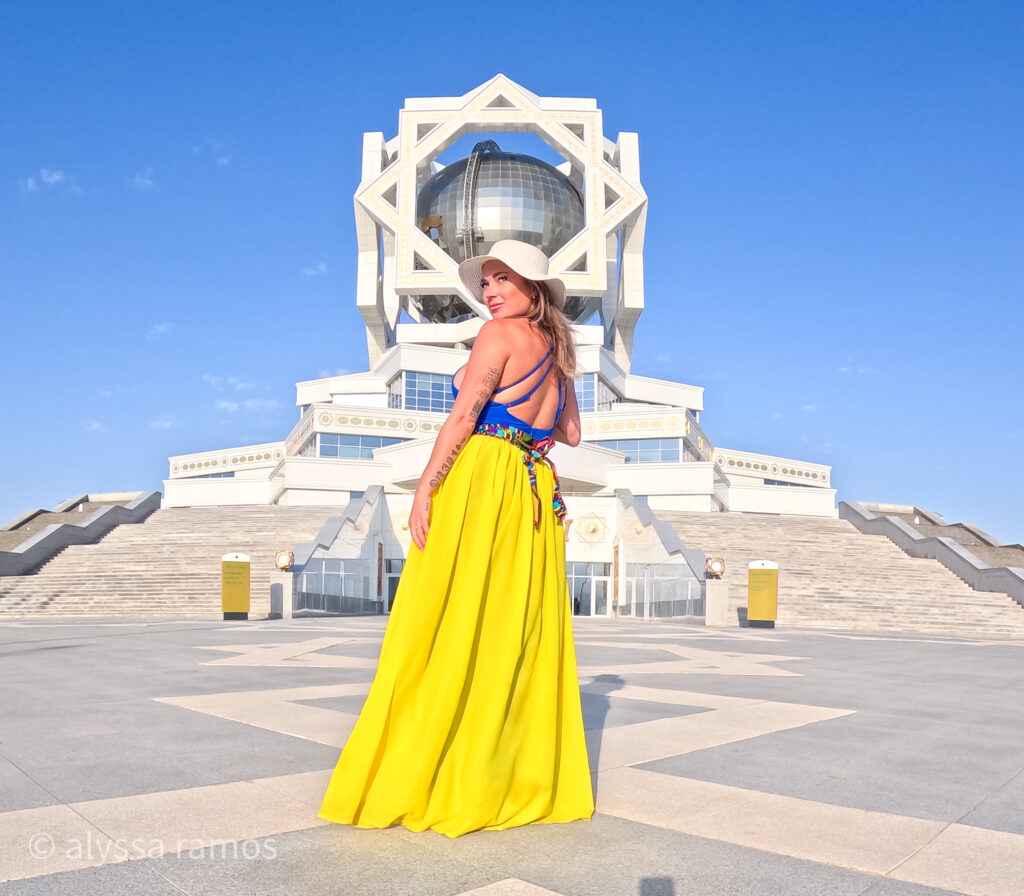 The Wedding Palace Hotel in Ashgabat Turkmenistan with travel blogger Alyssa Ramos @mylifesatravelmovie