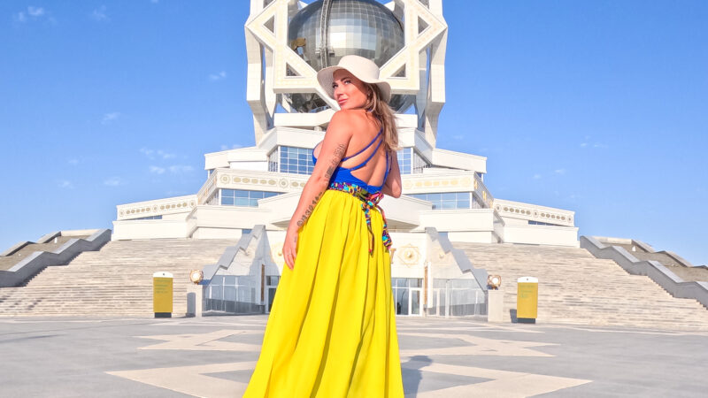 The Wedding Palace Hotel in Ashgabat Turkmenistan with travel blogger Alyssa Ramos @mylifesatravelmovie