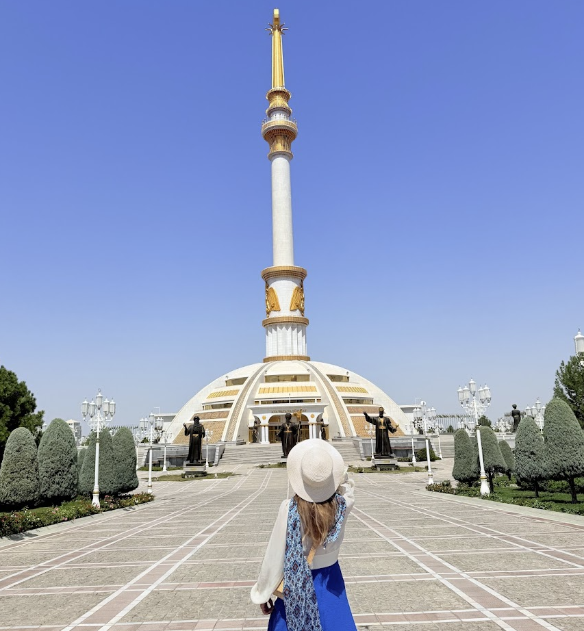 Independence Monument in Ashgabat Turkmenistan