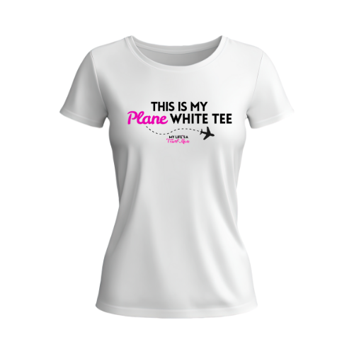 Tshirt that says This is my Plane White Tee for holiday gifts for travelers