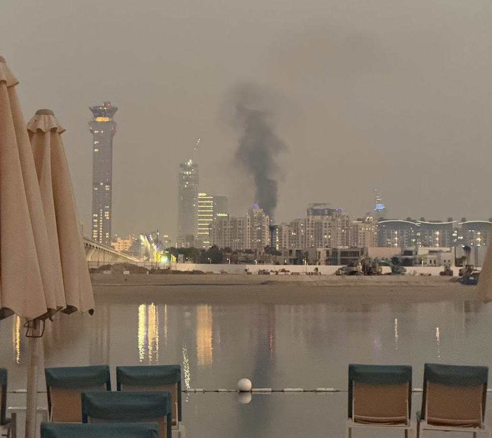 Dubai explosion at The Palm - Alyssa Ramos @mylifesatravelmovie mylifesamovie.com