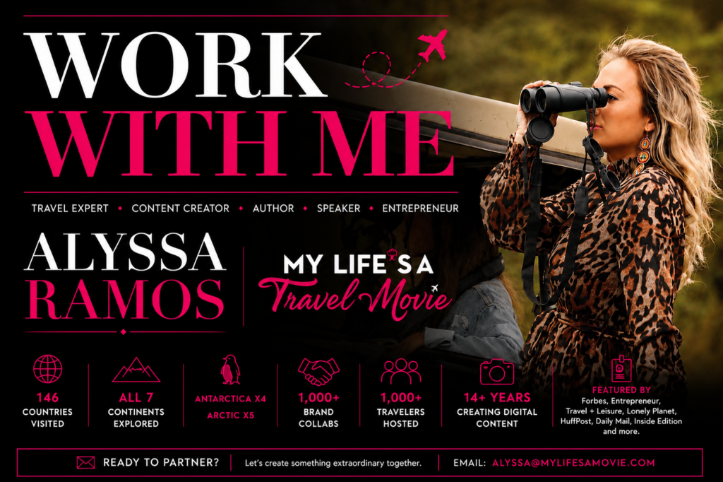 Work With Me page for Alyssa Ramos My Life's a Travel Movie